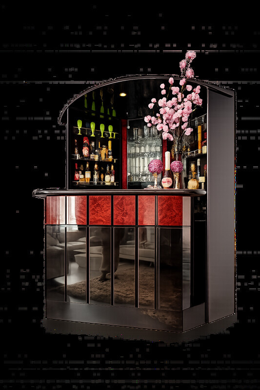 Elbląg Elegancki barek w stylu Art Deco / glamour – wyjątkowy mebel do salonu