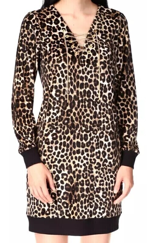 Elbląg Michael Kors sukienka S US S - nowa z metkami przywieziona z USA
Kolor: wzór czarno-beżowo-brązowy. Skład