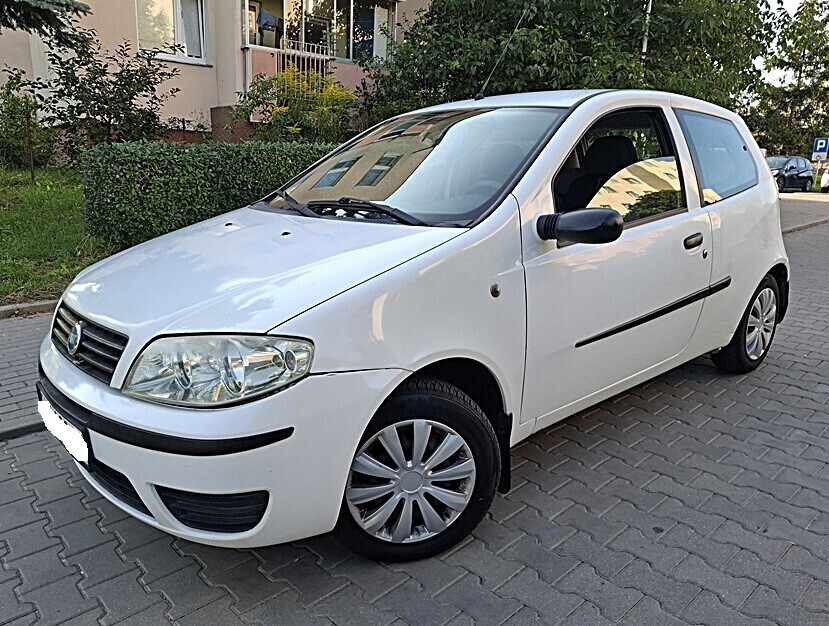 Elbląg FIAT PUNTO FL1.2 BenzynaPrzebieg 126 tyś. kmSerwisowany