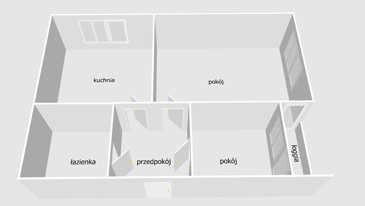 Elbląg ELBLĄG, ALEJA TYSIĄCLECIA, drugie piętro, 2 pokoje z wygodną loggiąWGN Nieruchomości oddział Elbląg zaprasza do