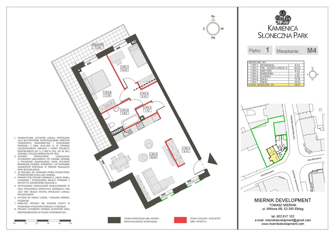 Elbląg AMERICAN HOMEBIURO NIERUCHOMOŚCIKAMIENICA SŁONECZNA PARK 78,04 m2 3 POKOJETO MY SPRZEDAJEMYNIERUCHOMOŚCI W TYM
