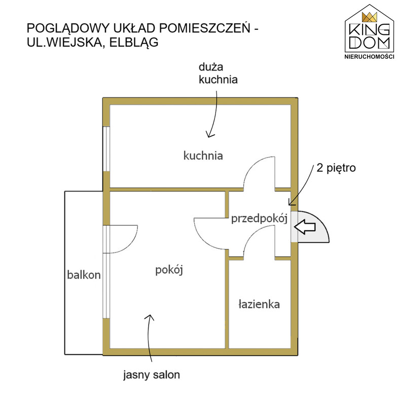 Elbląg 👑🏠 KINGDOM 🏠👑NIERUCHOMOŚCI BLISKO CIEBIE FUNKCJONALNA,