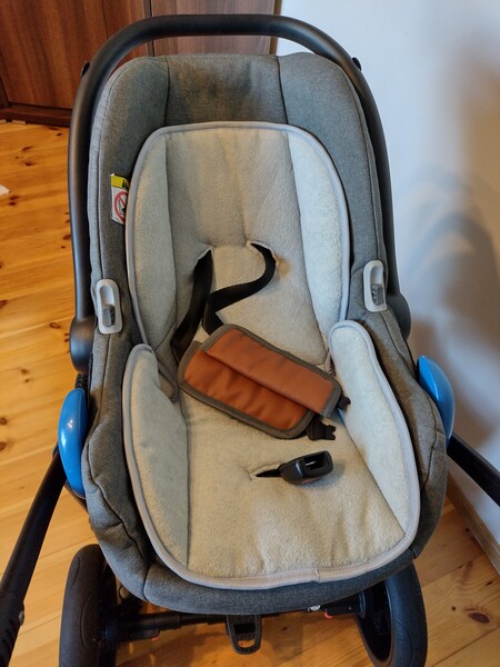 Elbląg Sprzedam wózek Camarelo Baleo 3w1.Używany przez jedno dziecko. Stan bardzo dobry-wózek i akcesoria bardzo