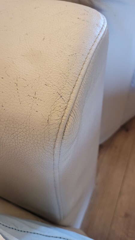 Elbląg Sofa, fotel, puf KLER/VERO skóra naturalna, beż