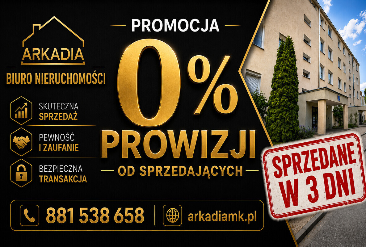 Elbląg :: Biuro nieruchomości ARKADIA ::NA SPRZEDAŻ&nbsp; 2-POKOJOWE MIESZKANIE W DOSKONAŁEJ LOKALIZACJI &nbsp; UL.