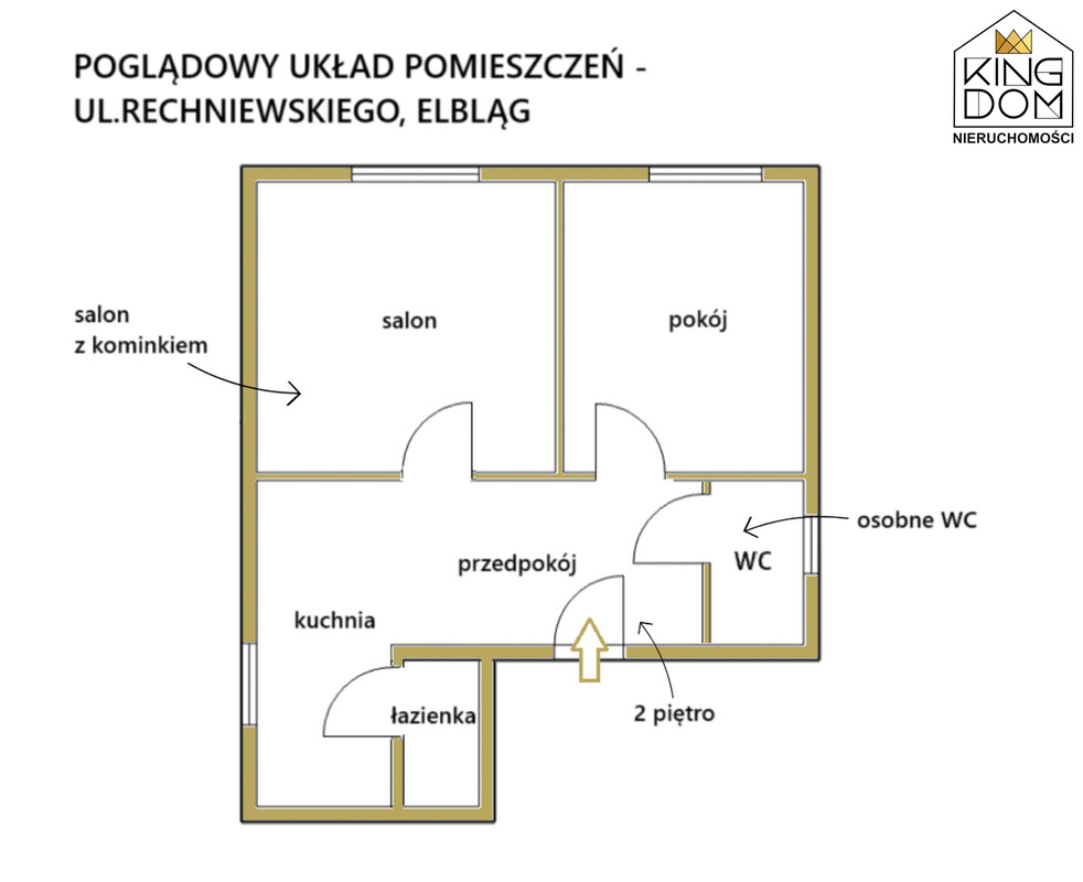 Elbląg 👑🏠 KINGDOM 🏠👑NIERUCHOMOŚCI BLISKO CIEBIE USTAWNE 2-POKOJOWE
