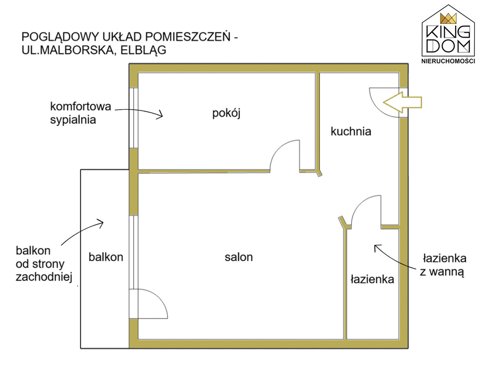 Elbląg 👑🏠 KINGDOM 🏠👑NIERUCHOMOŚCI BLISKO CIEBIE WYPOSAŻONE I