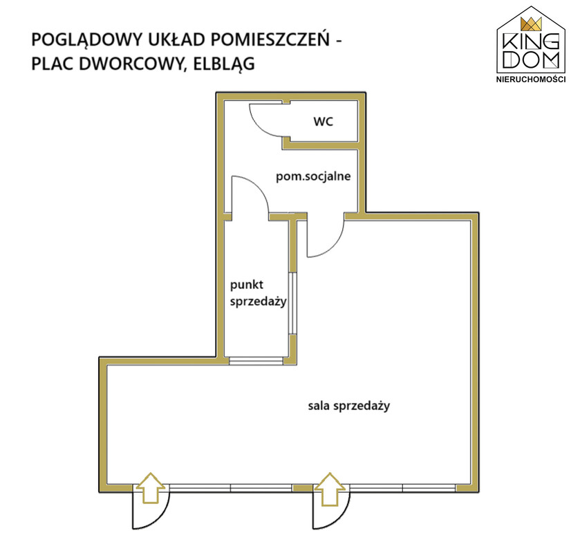 Elbląg 👑🏠 KINGDOM 🏠👑NIERUCHOMOŚCI BLISKO CIEBIE NA SPRZEDAŻ LOKAL