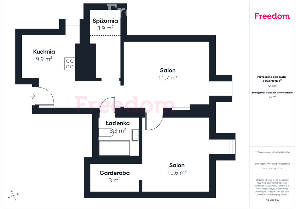 Elbląg FREEDOM NIERUCHOMOŚCISprzedam mieszkanie - Elbląg, Pionierska. Na sprzedaż przytulne mieszkanie położone