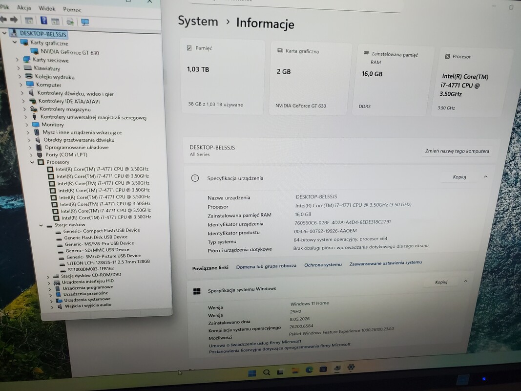 Elbląg Sprzedam komputery stacjonarne i laptopy Dell w dobrej cenie. Procesory Intel i5 lub i7 (3-8 generacja), 8GB