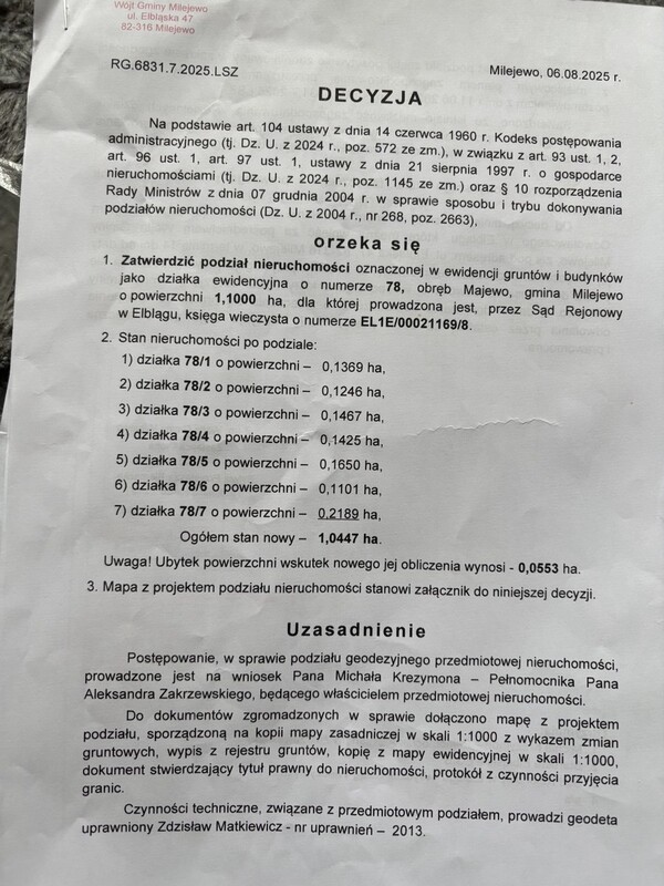 Elbląg Sprzedam działkę budowlaną w miejscowości Majewo, Gmina Milejewo, Powiat Elbląski.125 zł m2