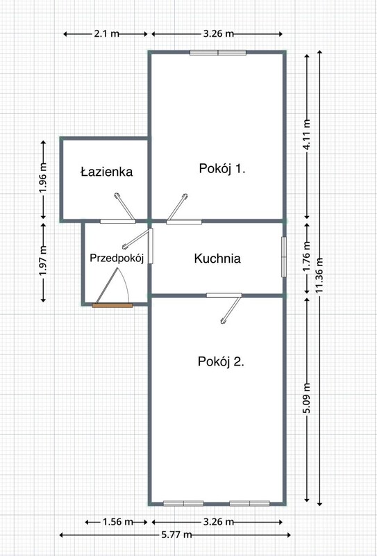 Elbląg Na sprzedaż mieszkanie 46,4 m² + piwnica 21 m² – centrum Elbląg - do generalnego remontu.
