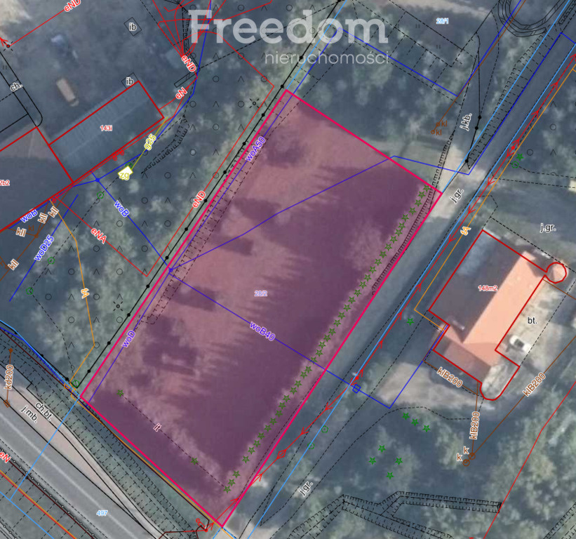 Elbląg FREEDOM NIERUCHOMOŚCISprzedam działkę - Nowina. Na sprzedaż działka położona w miejscowości Nowina, w