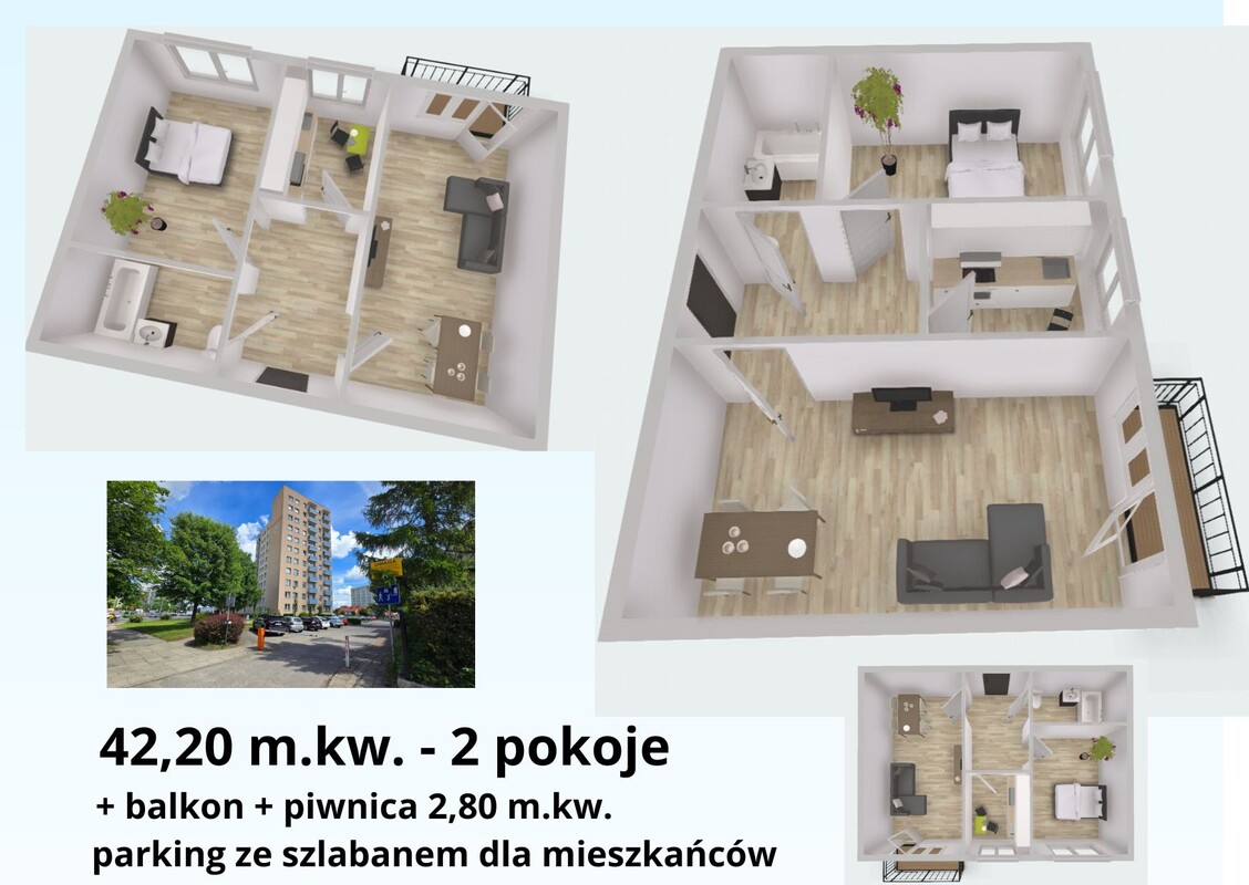 Elbląg 🏡 Panoramiczny Widok, którego nie zasłoni żaden blok | 2 pokoje 42,20m. kw. - 10