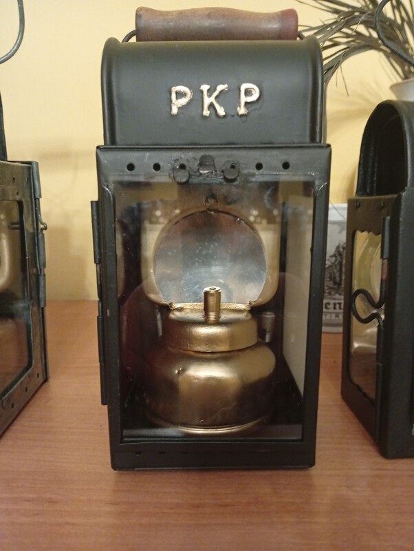 Elbląg Sprzedam 4 lampy konduktorskie PKP po renowacji atrakcyjny wygląd do kolekcji lub wystroju wnętrza zabytki PRL