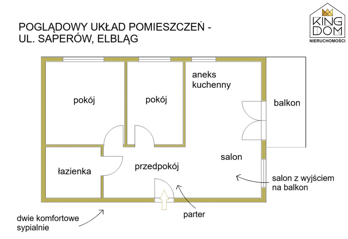 Elbląg 👑🏠 KINGDOM 🏠👑NIERUCHOMOŚCI BLISKO CIEBIE KOMFORTOWE