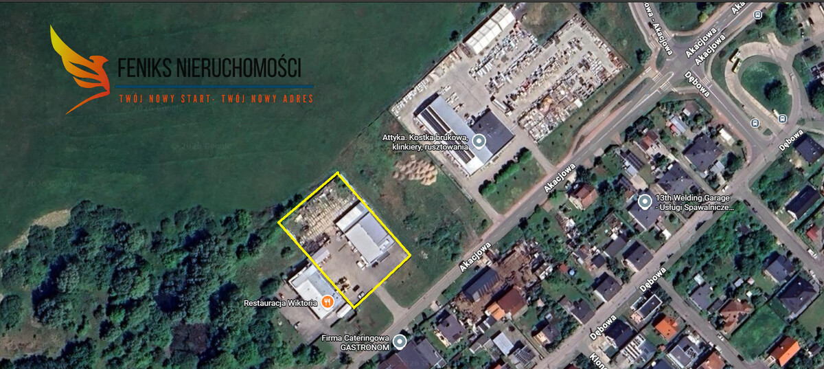 Elbląg FENIKS NIERUCHOMOŚCIPOLECA:HALA MAGAZYNOWO-PRODUKCYJNA UL. AKACJOWANAJEM: 9 TYS ZŁ NETTO /