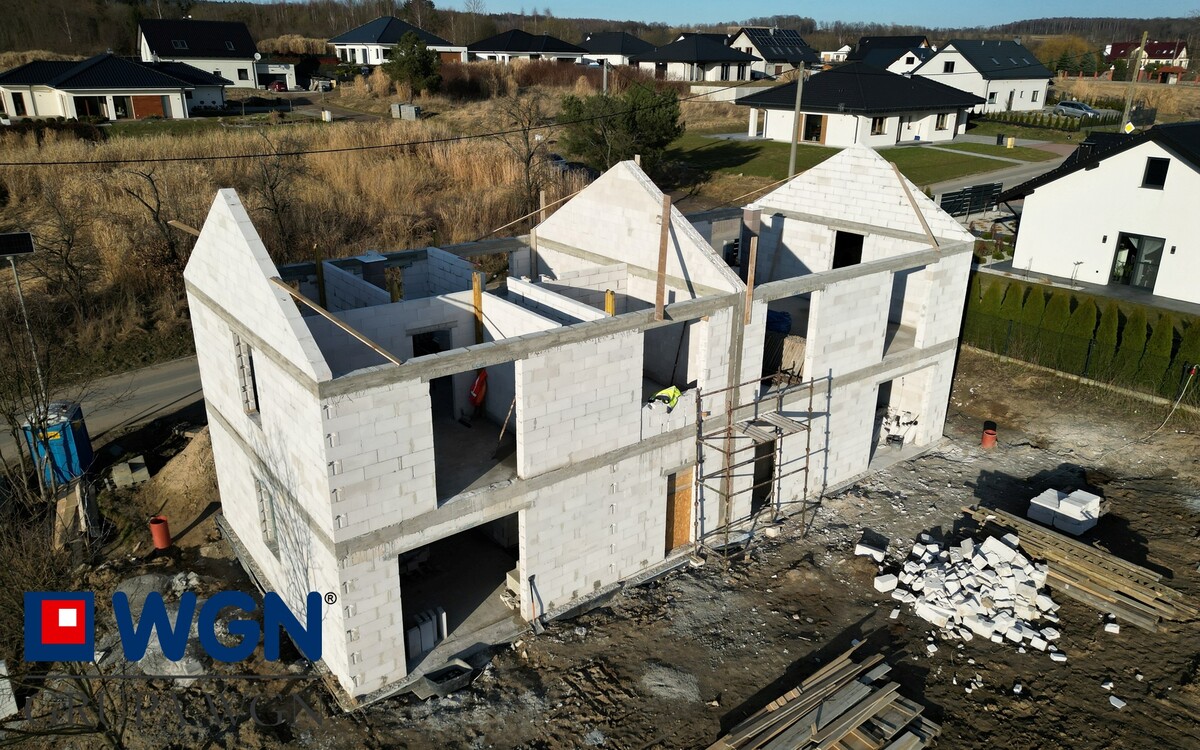 Elbląg NOWOCZESNY DOM W ZABUDOWIE DWULOKALOWEJ 116,37m² STAN DEWELOPERSKI