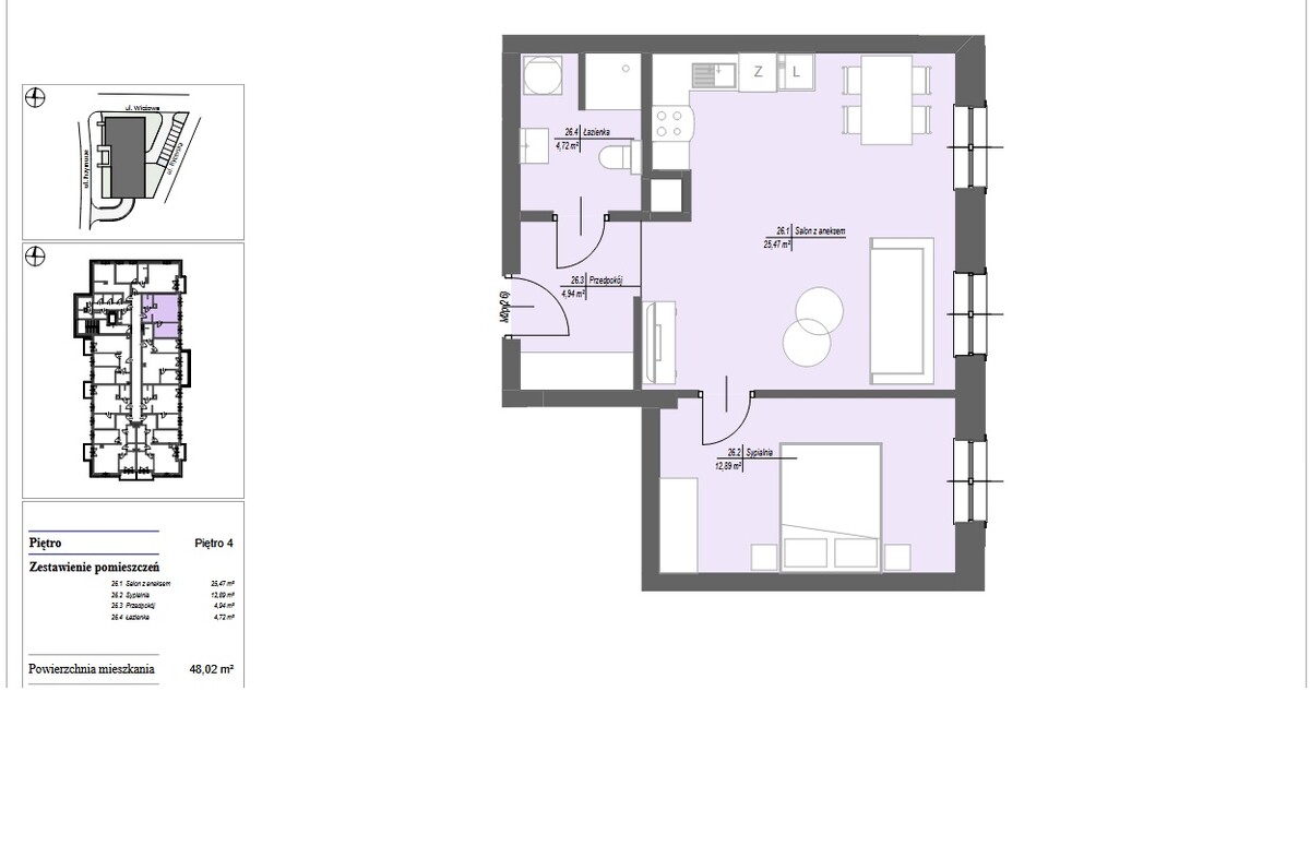Elbląg ELBLĄG, UL. PRZYMURZE 6STARE MIASTO MIESZKANIE W STANIE DEWELOPERSKIM NOWY BUDYNEK Z 2025r2 POKOJE