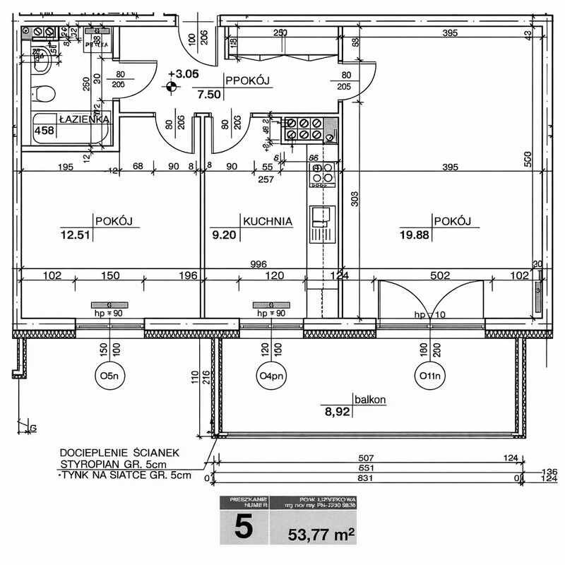 Elbląg Sprzedam mieszkanie 2 pokojowe, 53,77 m2 na osiedlu przy ul. Łęczyckiej. Gotowe do zamieszkania.
