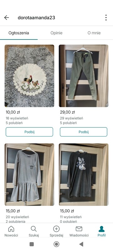 Elbląg Sprzedam dużo ubrań od XS do XXL nowe i używane stan bardzo dobry ceny do 5 zł chce się pozbyć jak najwięcej