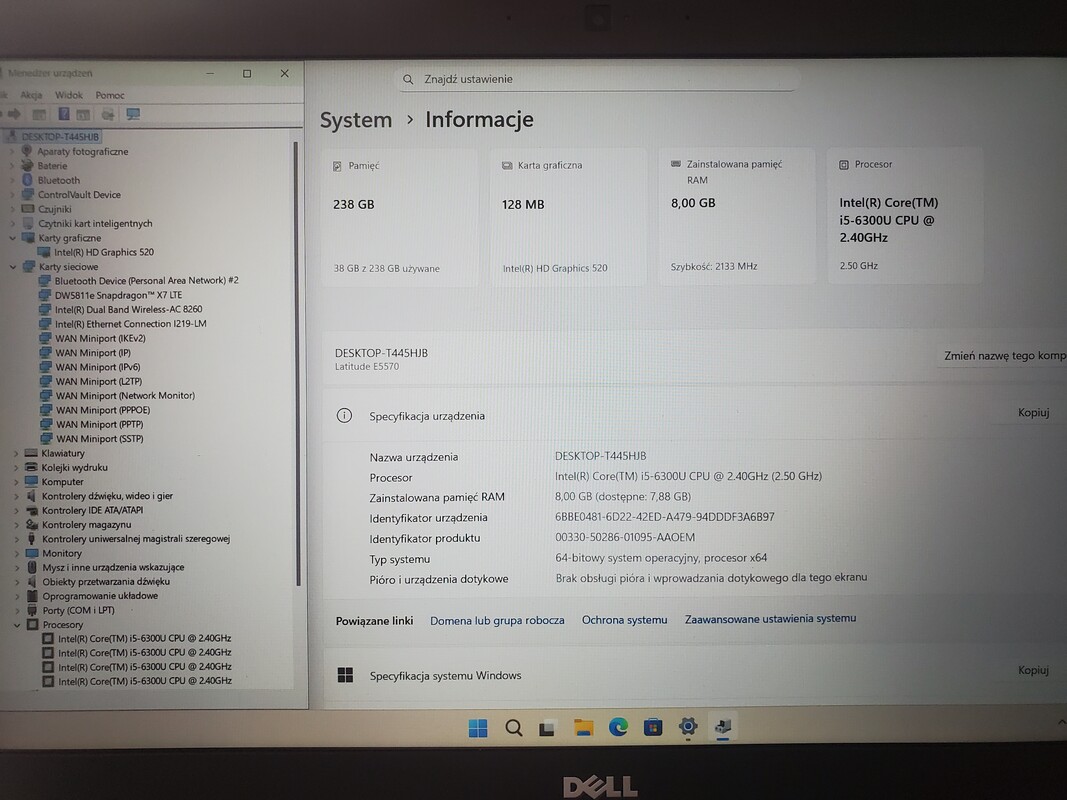 Elbląg Sprzedam komputery stacjonarne i laptopy Dell w dobrej cenie. Procesory Intel i5 lub i7 (3-8 generacja), 8GB