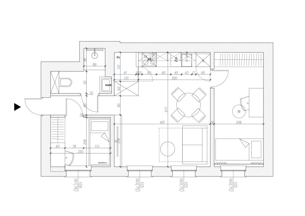 Elbląg 🏡 Nowoczesne mieszkanie po generalnym remoncie – Elbląg, ul. Ogrodowa3 pokojowe, +