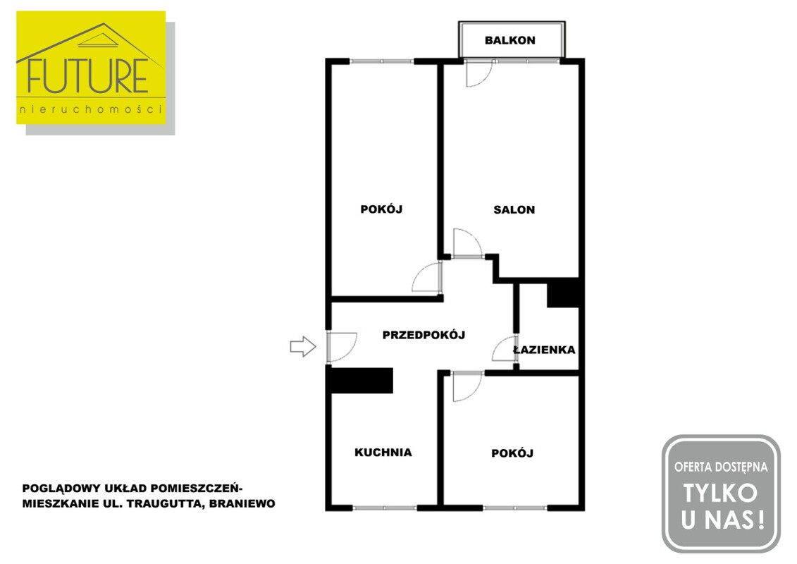 Elbląg FUTURE NIERUCHOMOŚCISprzedam mieszkanie - Braniewo, Traugutta MIESZKANIE W BRANIEWIE Z DOBRYM