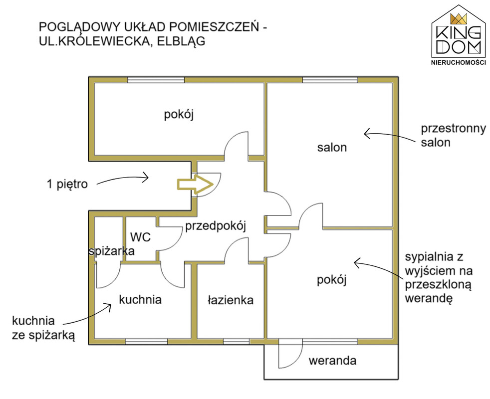 Elbląg 👑🏠 KINGDOM 🏠👑NIERUCHOMOŚCI BLISKO CIEBIE WYJĄTKOWE 3-POKOJOWE