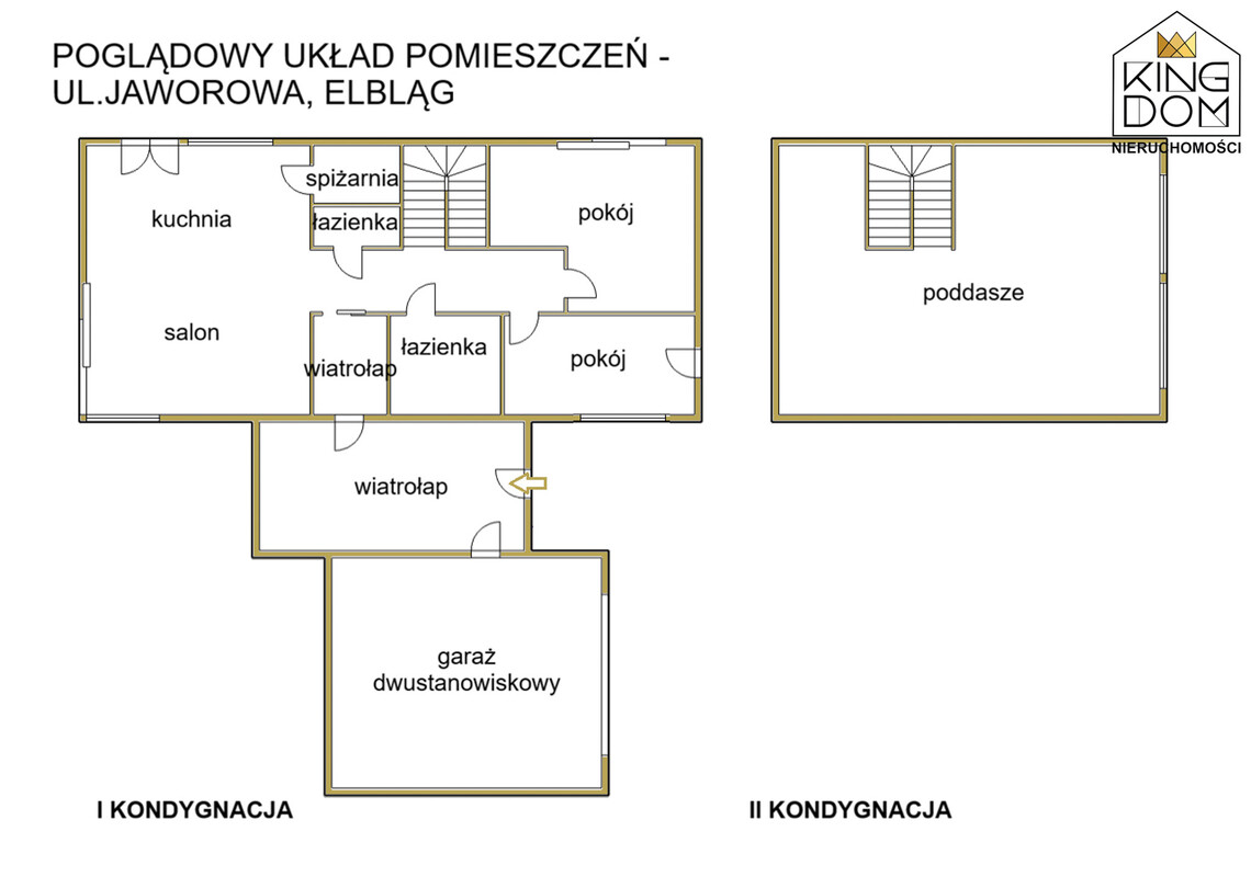 Elbląg 👑🏠 KINGDOM 🏠👑NIERUCHOMOŚCI BLISKO CIEBIE NOWOCZESNY DOM Z