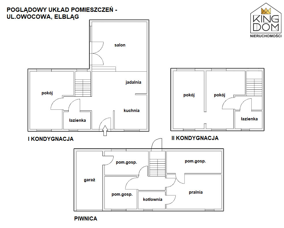 Elbląg 👑🏠 KINGDOM 🏠👑NIERUCHOMOŚCI BLISKO CIEBIE EKONOMICZNY DOM