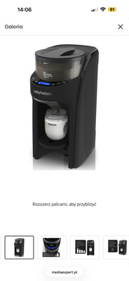 Elbląg Sprzedam ekspres do mleka modyfikowanego baby brezza czarny, cena 650.Mleko modyfikowane bebilon advance