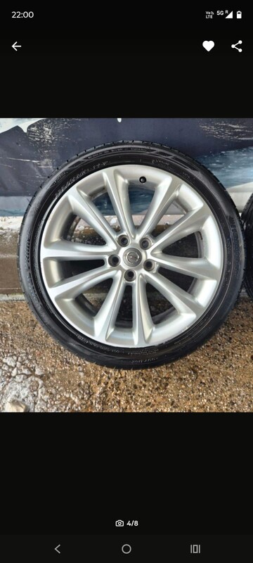 Elbląg Sprzedam alufelgi opel 18 5x105 opony hankok 2017 rok. Cena do negocjacji