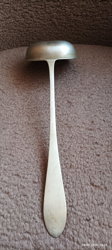 Elbląg Mam do sprzedania;Stara antyczna chochla ( łyżka wazowa) wykonana z Alpacca w Niemcy w latach 20 tych ubiegłego