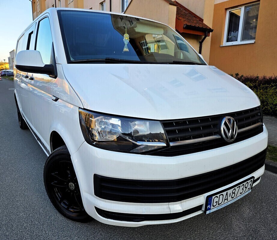 Elbląg Volkswagen Transporter T6 2,0TDI 102Km 2015Rok 3-Osobowy Jeden Własciciel-Abs Sprawna Klimatyzacja