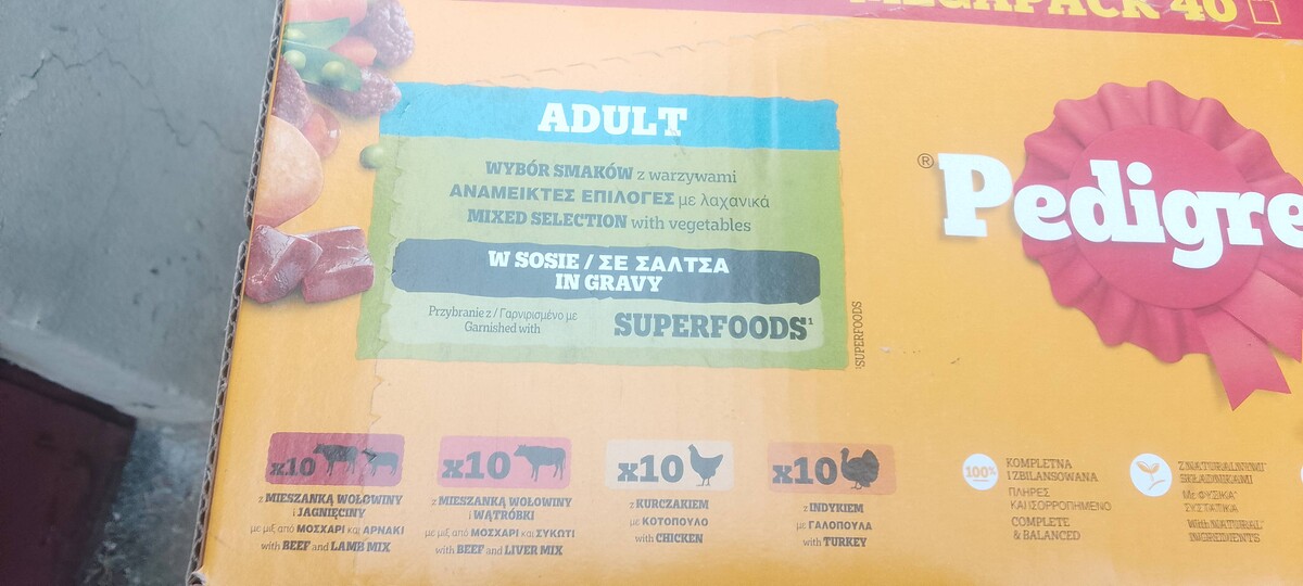 Elbląg Mam do odsprzedania dwie paczki Pedigree po 40 paczuszke 100 g! Locznie 80 szt cena jaka mnie interesuje 110
