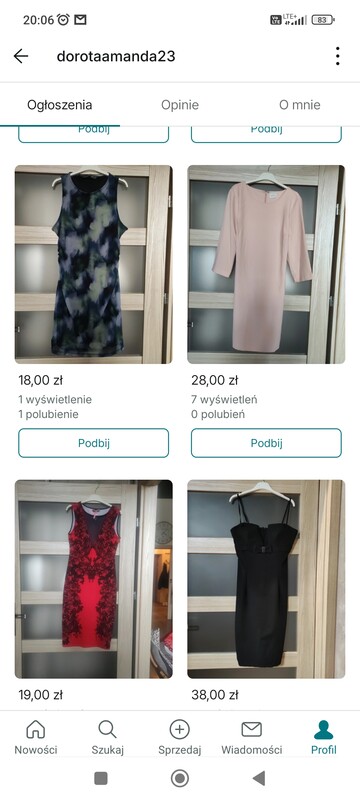 Elbląg Sprzedam dużo ubrań od XS do XXL nowe i używane stan bardzo dobry ceny do 5 zł chce się pozbyć jak najwięcej