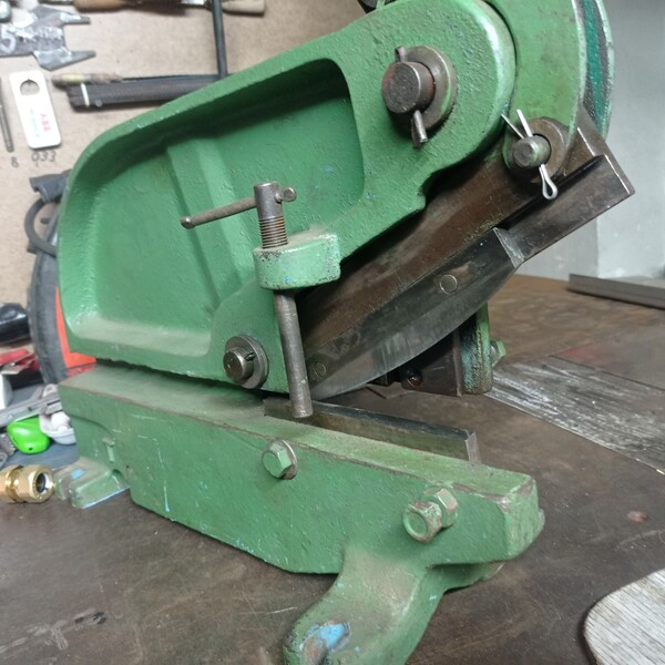 Elbląg Nożyce dzwigniowe VIS do cięcia blachy płaskowników prętów używane hobbystycznie w garażu do cięcia blachy max