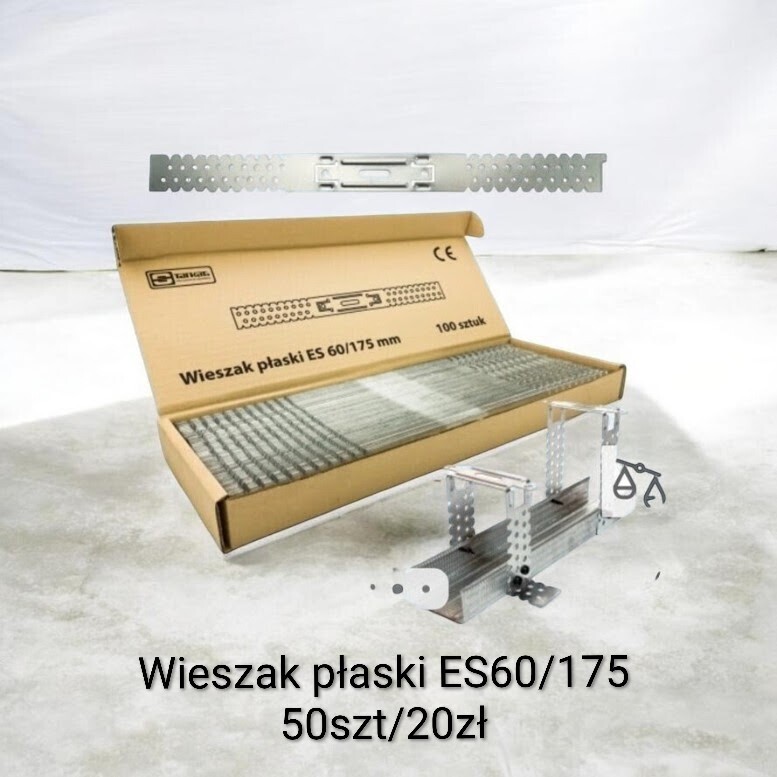 Elbląg Wieszak ES płaski do profili CD 60 > > >