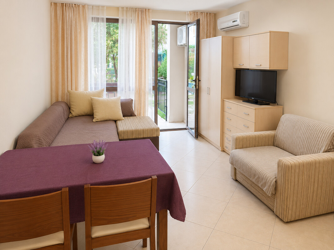 Elbląg ☀️ Studio dla 2 osób w Cascadas Family Resort – Słoneczny Brzeg, Bułgaria 🌴