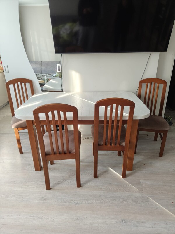 Elbląg Stół + krzesła