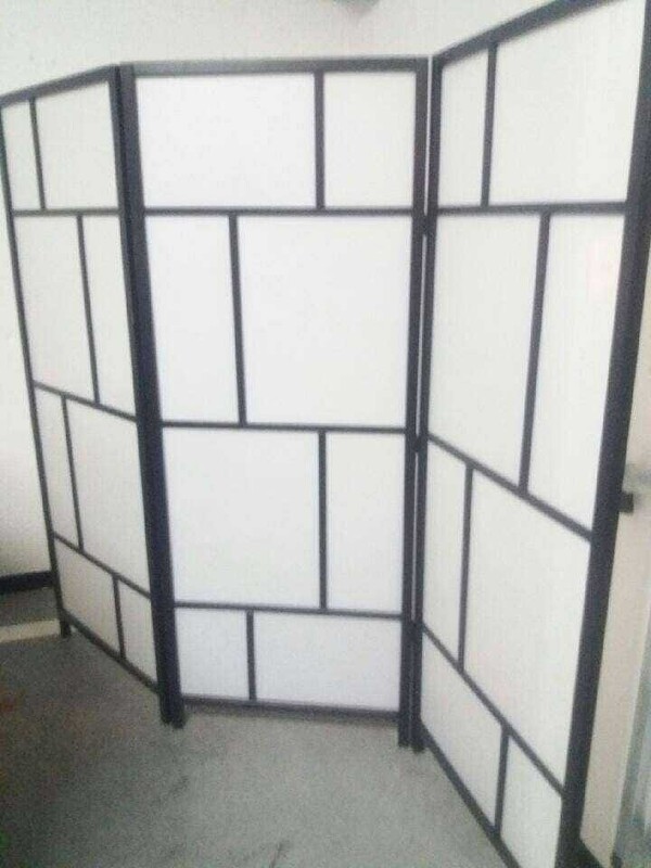 Elbląg RISÖ R Ścianka działowa, biały/czarny, 216x185 cm
/produkt z IKEA/
