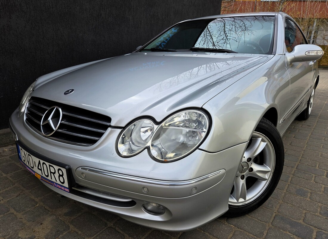 Elbląg Mercedes CLK 1,8Kompresor 164KM 2004Rok Bardzo Dobry Stan Techniczny Automatyczna Skrzynia-Klimatyzacja