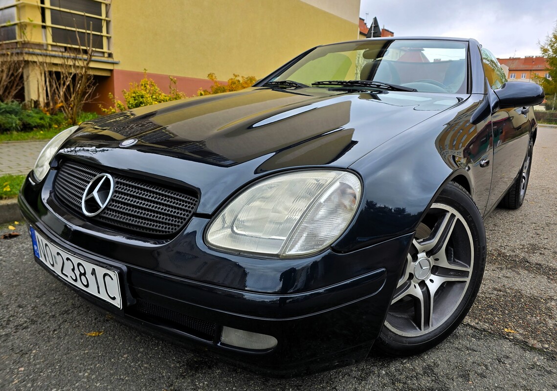 Elbląg Mercedes-Benz SLK 200 2.0Benzyna 136KM 1997Rok Bardzo Dobry Automatyczna Skrzynia-Kabriolet Wspomaganie