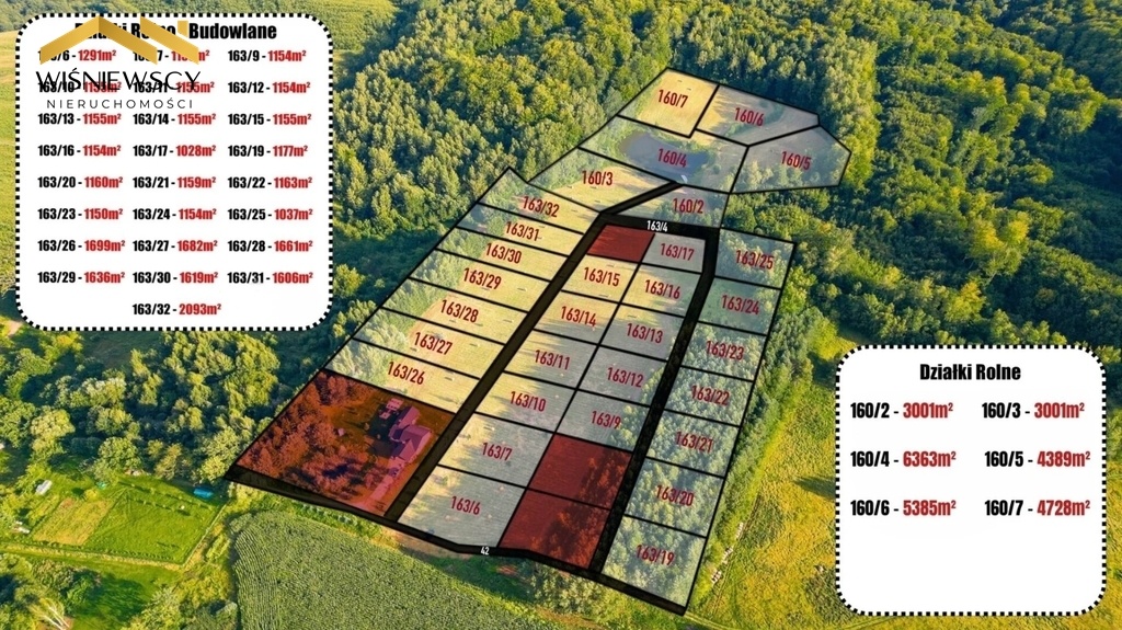 Elbląg WIŚNIEWSCY NIERUCHOMOŚCI Sp. z o.o.Sprzedam działkę - Rogowo. Oferta:
Na sprzedaż pakiet 7 działek o