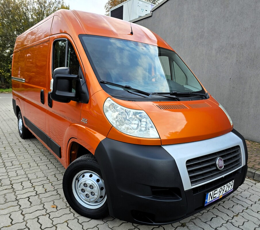 Elbląg Fiat Ducato Średni 2.3Diesel  120KM 2010Rok 3-Osobowy Zadbany Bez Rdzy  -Klimatyzacja  Poduszki