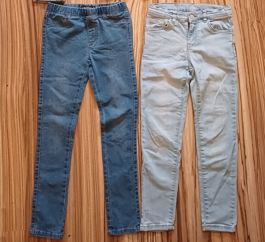 Elbląg 5x spodnie dla dziewczynki rozmiar 128 stan idealny