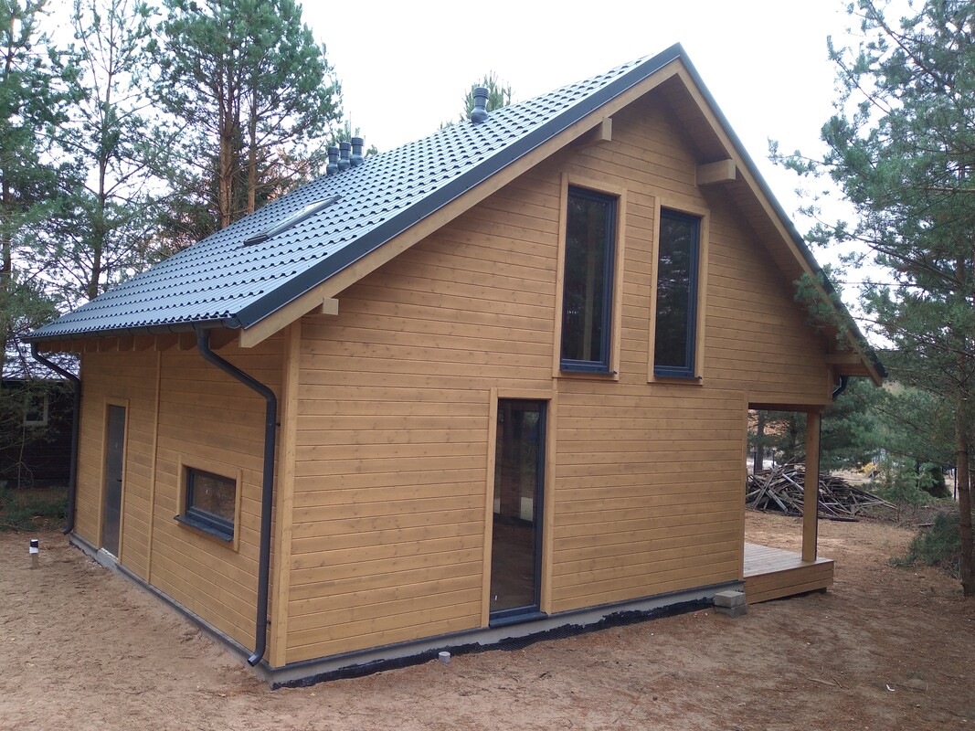 Elbląg DOM DREWNIANY JEDNORODZINNY MINI IJesteśmy firmą zajmującą się produkcją domów drewnianych mieszkalnych