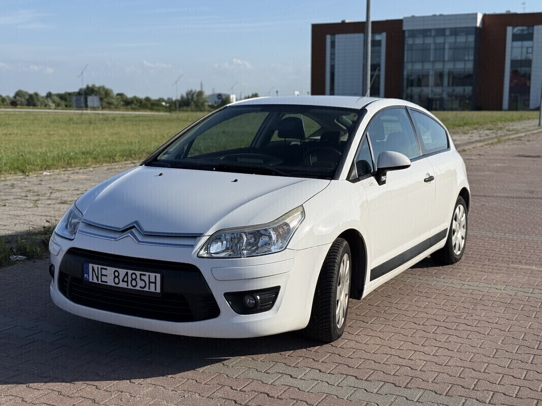 Elbląg Citroen C4 Coupé 3D LIFT 2009 | Biały | 1.4 Benzyna | Przegląd i OC do 06.2027! | Zadbany
