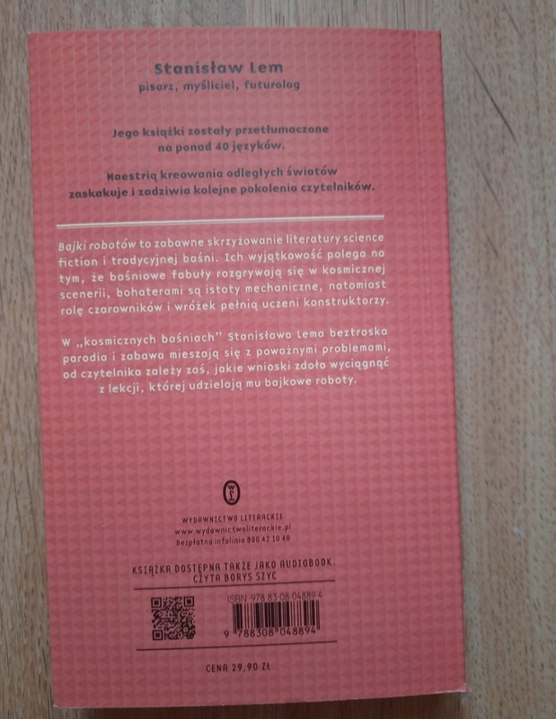 Elbląg Bajki Robotów, Stanisław Lem.
Lektura klasy 6-8.Stan bdb. Kosztowała 29.90 zł.
Warto, polecam.